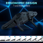 Cosmic Byte Meteoroid RGB Laptop Cooling Pad, 6 Fan Design, LED Light, USB Ports, Support Upto 17" laptops - Image 2