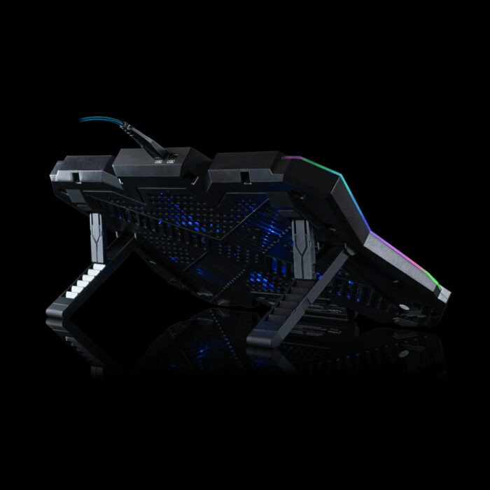 Cosmic Byte Meteoroid RGB Laptop Cooling Pad, 6 Fan Design, LED Light, USB Ports, Support Upto 17" laptops - Image 5