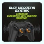 Cosmic Byte Nexus Wireless Controller, Dual Vibration Motors,Sensitive Triggers,2AAA battery Black - Image 6