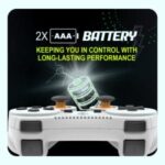 Cosmic Byte Nexus Wireless Controller, Dual Vibration Motors,Sensitive Triggers,2AAA battery White - Image 4