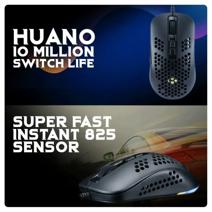 Cosmic Byte Orcus RGB Honeycomb Gaming Mouse with Software, Ultra Lightweight 74Grams, Braided Cable - Image 6