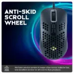Cosmic Byte Orcus RGB Honeycomb Gaming Mouse with Software, Ultra Lightweight 74Grams, Braided Cable - Image 2