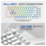 Cosmic Byte Phantom TKL GK42 Gasket Mechanical Wired Swappable Keyboard with PreLubed Switches (White) - Image 5
