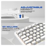 Cosmic Byte Phantom TKL GK42 Gasket Mechanical Wired Swappable Keyboard with PreLubed Switches (White) - Image 3