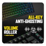 Cosmic Byte Phantom TKL GK43 Gasket Mechanical Wired Swappable Keyboard with PreLubed Switches (Black) - Image 6