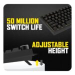 Cosmic Byte Phantom TKL GK43 Gasket Mechanical Wired Swappable Keyboard with PreLubed Switches (Black) - Image 4