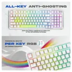 Cosmic Byte Phantom GK41 Gasket Mechanical Wired Swappable Keyboard with PreLubed Switches (White) - Image 5