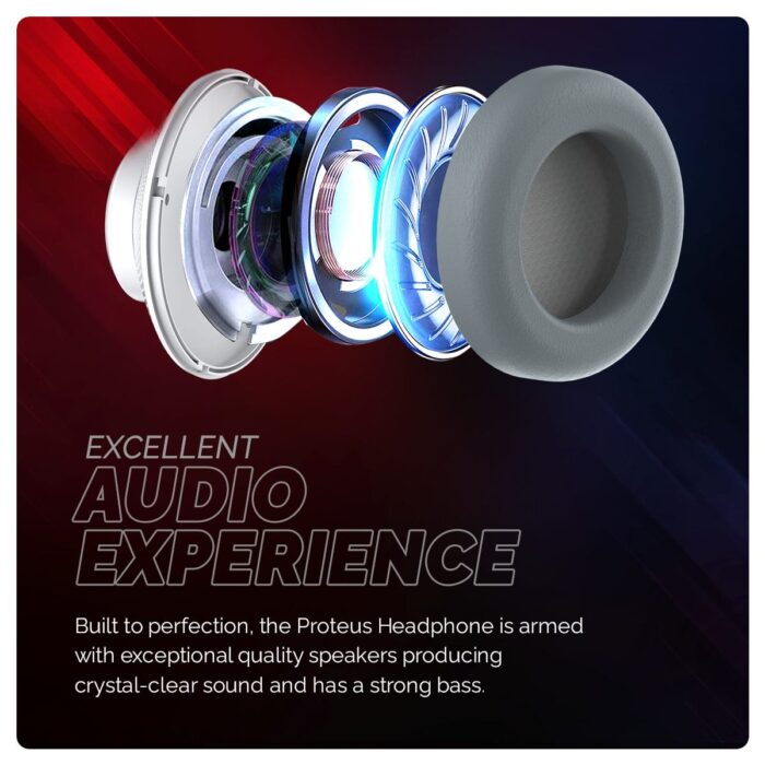 Cosmic Byte Proteus 7.1 RGB,Dual Input Headphone,ENC Microphone (Available Colours-White) - Image 8