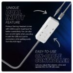 Cosmic Byte Proteus 7.1 RGB,Dual Input Headphone,ENC Microphone (Available Colours-White) - Image 5