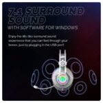 Cosmic Byte Proteus 7.1 RGB,Dual Input Headphone,ENC Microphone (Available Colours-White) - Image 4