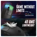 Cosmic Byte Pulse Wired Gaming Mouse, 40 gm Lightweight, 1000 Hz Polling rate,Pixart 3327 Sensor,200-12400 DPI - Image 2