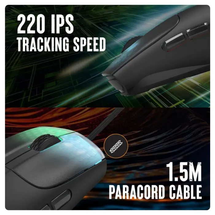 Cosmic Byte Pulse Wired Gaming Mouse, 40 gm Lightweight, 1000 Hz Polling rate,Pixart 3327 Sensor,200-12400 DPI - Image 7