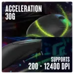 Cosmic Byte Pulse Wired Gaming Mouse, 40 gm Lightweight, 1000 Hz Polling rate,Pixart 3327 Sensor,200-12400 DPI - Image 6