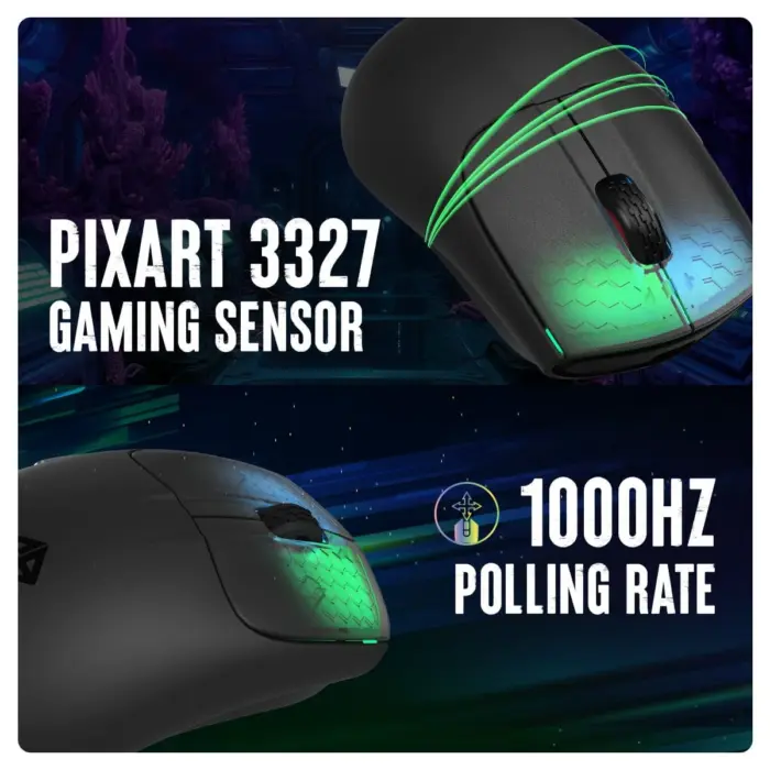 Cosmic Byte Pulse Wired Gaming Mouse, 40 gm Lightweight, 1000 Hz Polling rate,Pixart 3327 Sensor,200-12400 DPI - Image 5
