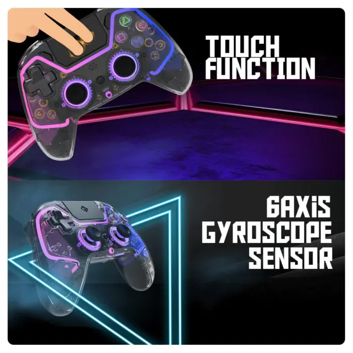 Cosmic Byte Quantum Dual Mode Bluetooth + Wired Controller for PS4, PC, iOS, Android, Switch, Hall effect Triggers and Joystick - Image 5