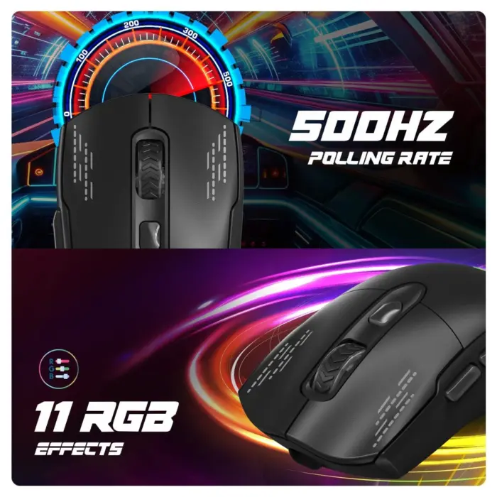 Cosmic Byte Raptor Dual Mode Wireless + Wired Gaming Mouse - Image 3