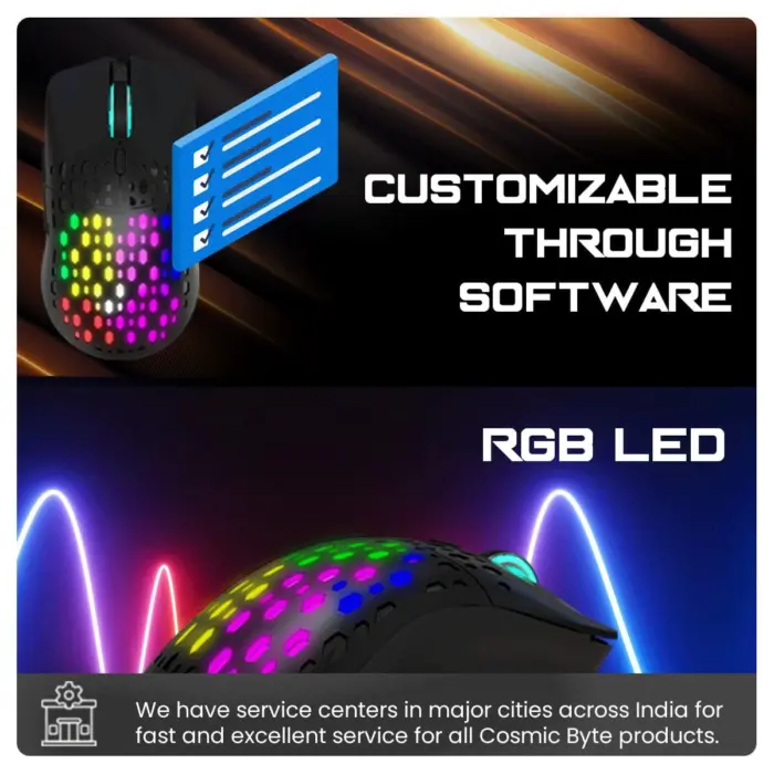 Cosmic Byte Raptor Dual Mode Wireless + Wired Gaming Mouse - Image 2
