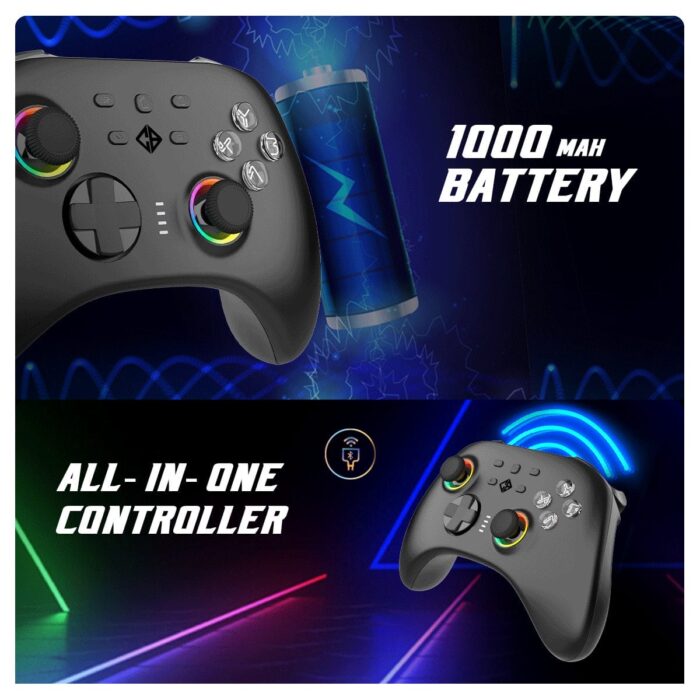 Cosmic Byte Stellaris Tri-Mode Wireless-Bluetooth-Wired Controller for PC, iOS, Android,Nintendo, Hall effect Trigger and Joystick - Image 3