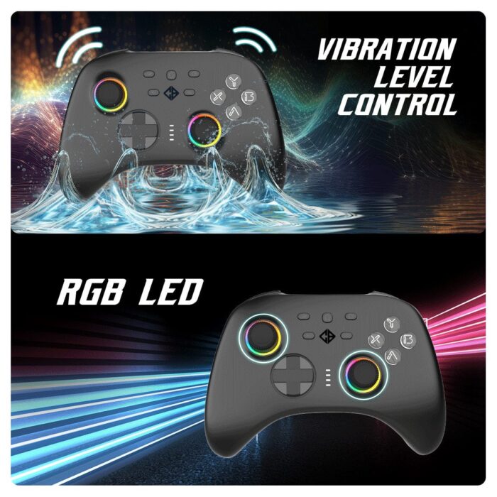 Cosmic Byte Stellaris Tri-Mode Wireless-Bluetooth-Wired Controller for PC, iOS, Android,Nintendo, Hall effect Trigger and Joystick - Image 6