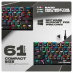 Cosmic Byte Themis 61 key Mechanical Per Key RGB Keyboard with Software,Outemu Blue Switch - Image 3