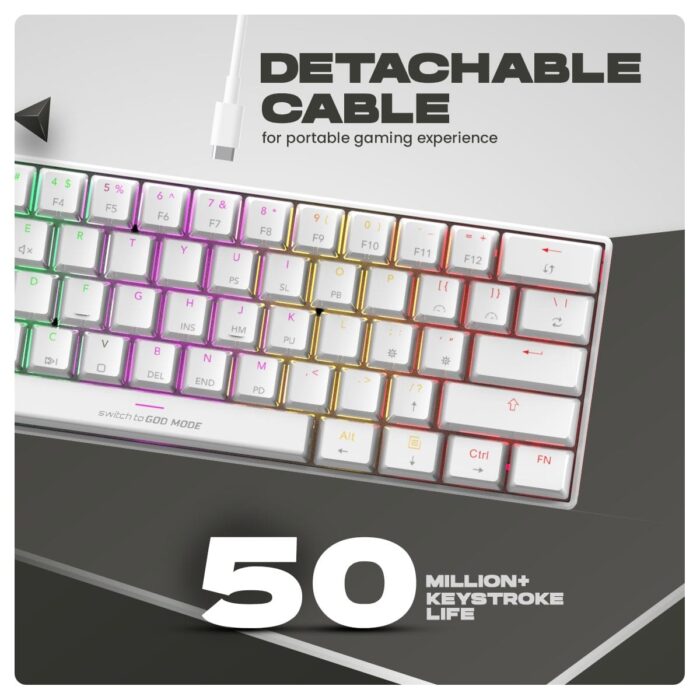 Cosmic Byte Themis Mechanical Gaming Keyboard Upgraded with Swappable Switches - Image 9