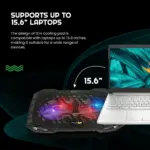 Cosmic Byte Wind RGB Laptop Cooling Pad,2 fan design,supports upto 15.6" laptops - Image 7