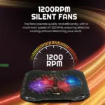 Cosmic Byte Wind RGB Laptop Cooling Pad,2 fan design,supports upto 15.6" laptops - Image 5