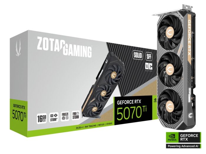 Zotac Gaming GeForce RTX 5070TI Solid SFF OC Graphics Card - Image 3