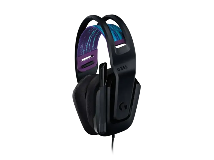 Logitech G335 Wired Gaming Headset, with Microphone, 3.5mm Audio Jack, Comfortable Memory Foam Earpads, Lightweight, Compatible with PC, PlayStation, Xbox, Nintendo Switch - Black - Image 2