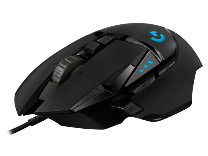 Logitech G502 Hero High Performance Wired Gaming Mouse, Hero 25K Sensor, 25,600 DPI, RGB, Adjustable Weights, 11 Programmable Buttons, On-Board Memory, PC/Mac - Black - Image 9