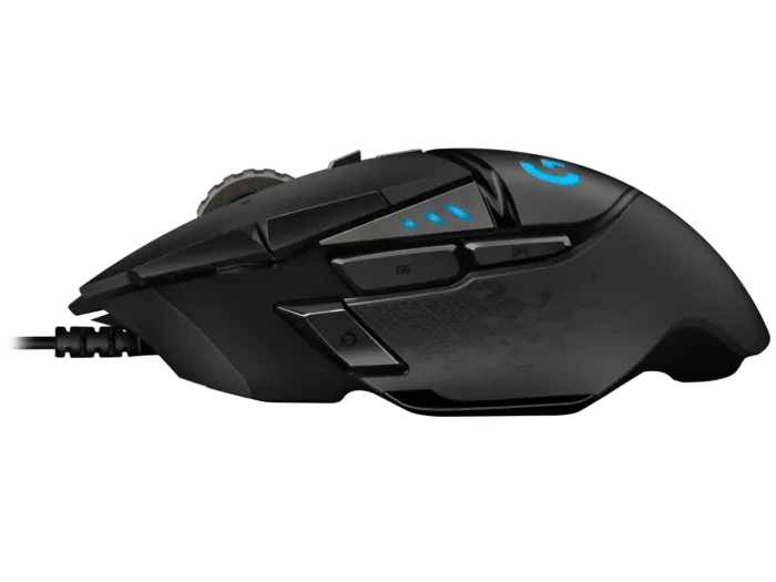 Logitech G502 Hero High Performance Wired Gaming Mouse, Hero 25K Sensor, 25,600 DPI, RGB, Adjustable Weights, 11 Programmable Buttons, On-Board Memory, PC/Mac - Black - Image 8