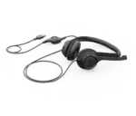 Logitech H390 Wired On Ear Headset for PC/Laptop, Stereo Headphones with Noise Cancelling Microphone, USB-A, In-Line Controls, Works with Chromebook - Image 2