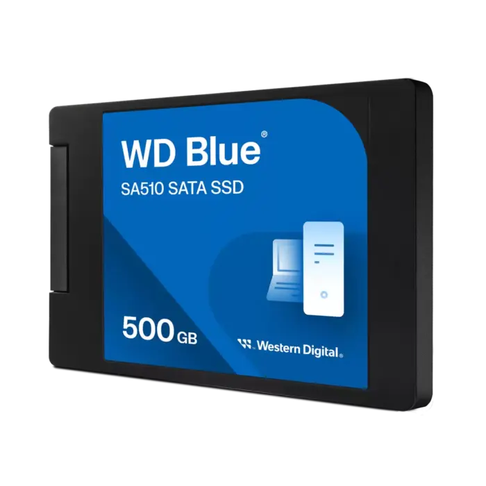 Western Digital WD Blue SA510 SATA 500GB, Up to 560MB/s, 2.5 Inch/7 mm, 5Y Warranty, Internal Solid State Drive (SSD) (WDS500G3B0A) - Image 2