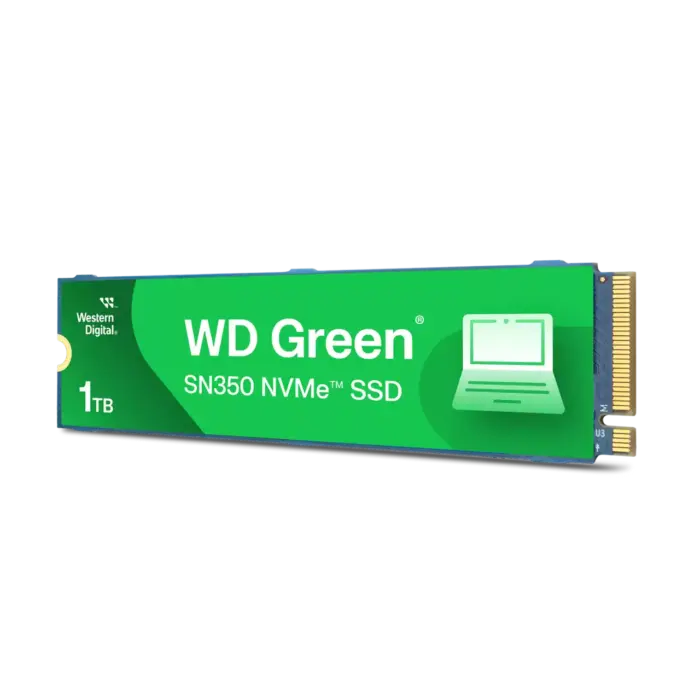 Western Digital Green SN350 NVMe 1TB, Upto 3200MB/s, 3 Y Warranty, PCIe Gen 3 NVMe M.2 (2280), Internal Solid State Drive (SSD) - Image 3