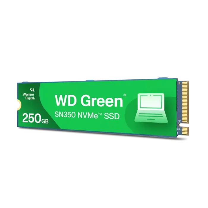 Western Digital Green SN350 PCIe Gen 3 NVMe™ SSD, 250GB - Image 2