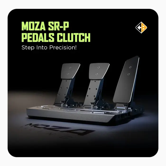 Cosmic Byte Moza SR-P Pedals (Throttle + Brake Pedal) No Clutch- Sold Separately - Image 2