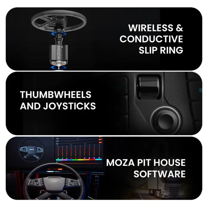 Cosmic Byte Moza TSW Truck Wheel | Racing Streering Wheel for Gaming - Image 6