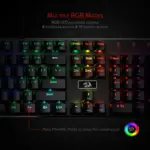 Redragon Devarajas K556 - 104 Keys Wired Mechanical Keyboard (Brown Switch) - Image 4