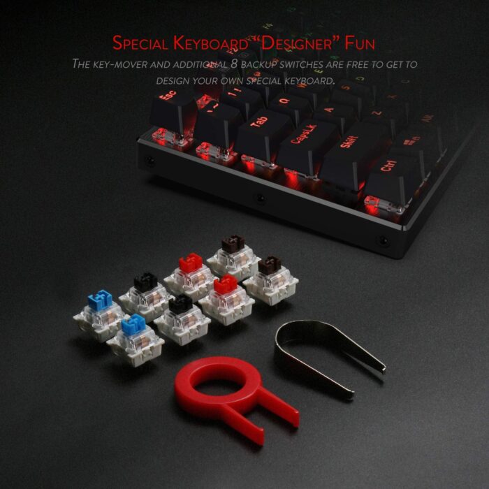 Redragon Devarajas K556 - 104 Keys Wired Mechanical Keyboard (Brown Switch) - Image 6