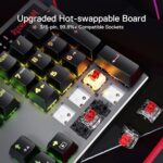 Redragon Dharma Pro K556 Pro - 104 Keys Bluetooth+2.4Ghz+Wired Mechanical Keyboard (Quiet Linear Red Switch) - Image 3