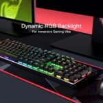 Redragon Dharma Pro K556 Pro - 104 Keys Bluetooth+2.4Ghz+Wired Mechanical Keyboard (Quiet Linear Red Switch) - Image 5