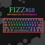 Redragon Fizz K617 - 60% Wired Mechanical Keyboard Black Transparent (Translucent Custom Switch) - Image 8