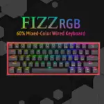 Redragon Fizz K617 - 60% Wired Mechanical Keyboard Black (Red Switches) - Image 2