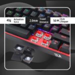 Redragon Fizz Pro K616 - 60% Wired+2.4Ghz+BT Mechanical Keyboard Black (Red Switch) - Image 5