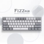 Redragon Fizz Pro K616 - 60% Wired+2.4Ghz+BT Mechanical Keyboard Grey and White (Red Switch) - Image 6
