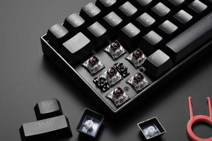 Redragon Dragon Born K630 - 60% Wired Mechanical Keyboard Pink LED (Brown Switch) - Image 6