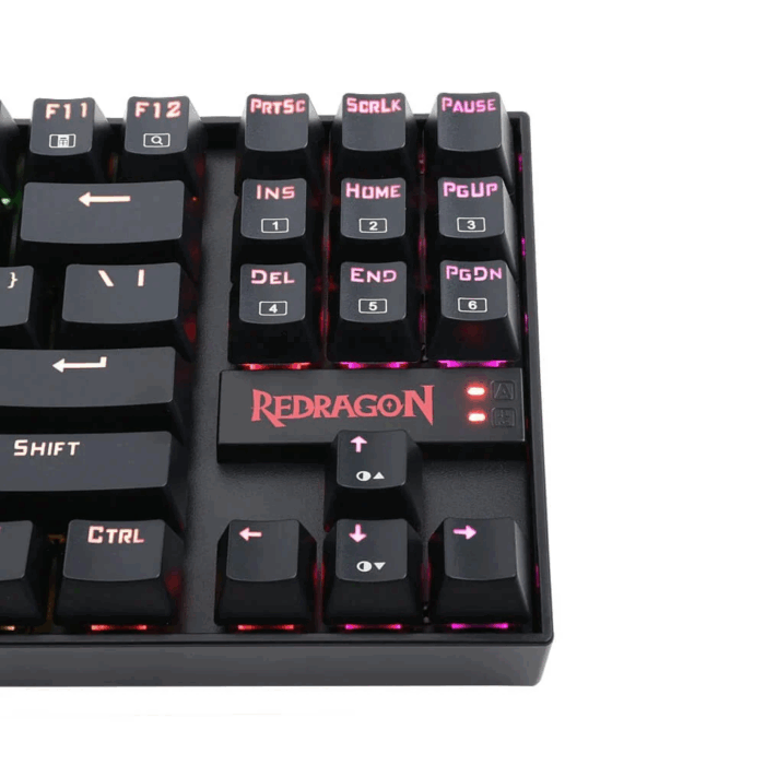 Redragon Kumara K552 - TKL Wired Mechanical Keyboard Rainbow (Red Switch) - Image 4