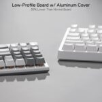 Redragon Magicwand SE K655 75% Wired Mechanical Keyboard White and Grey (Quiet Linear Red Switch) - Image 6