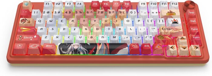 Redragon Ucal Pro K673 Pro - 75% Wired+2.4Ghz+BT Mechanical Keyboard Anime Theme (Custom Hi-Fi Linear Switch) - Image 5