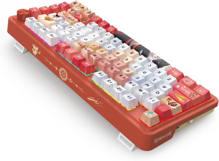 Redragon Ucal Pro K673 Pro - 75% Wired+2.4Ghz+BT Mechanical Keyboard Anime Theme (Custom Hi-Fi Linear Switch) - Image 4